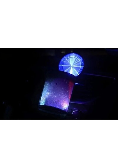 7 Renkli Rgb Led Işıklı Lüx Oto Küllük Kapaklı Spor Araç İçi Küllük Araba Küllüğü