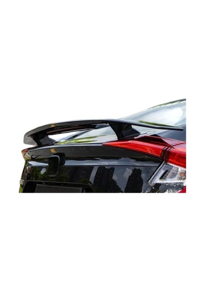 Honda Civic Fc5 2016-2021 Uyumlu Ayaklı Bagaj Üstü Spoiler Pianoblack İthal Abs Plastik