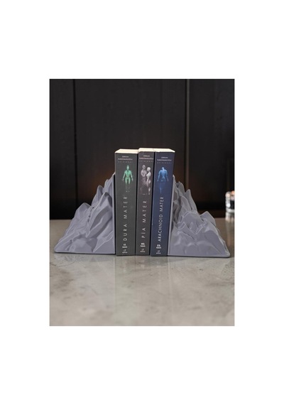 Ağır Dağ Kitap Tutucu Desteği Gri İkili Dolgulu Raf Aksesuar 1.5 Kg
