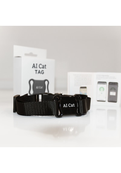 Aı Cat Tag Akıllı Evcil Hayvan Takip Cihazı Siyah Su/ Toz Geçirmez Apple Uyumlu iOS /android 0