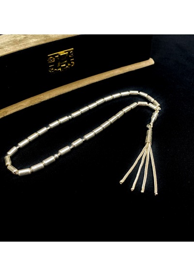 925 Ayar Kapsül Kesim Gümüş Silver Tesbih
