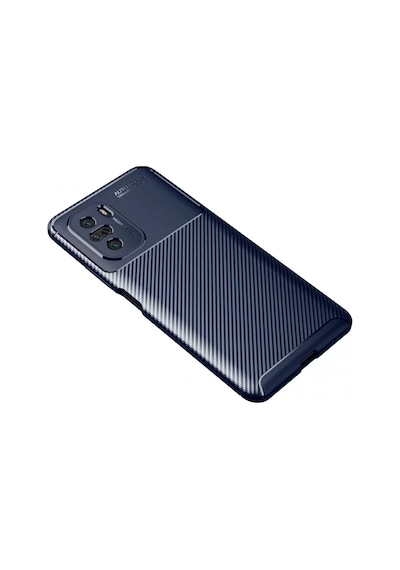 Newface Xiaomi Poco F3 Kılıf Auto Focus Karbon Kapak - Lacivert