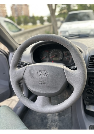 Hyundai Accent Admira Araca Özel Direksiyon Kılıfı Airbeg Gri Ren