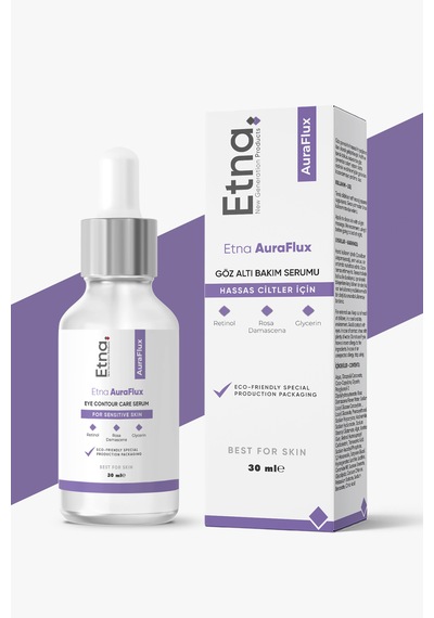 Etna Pharma Auraflux Göz Altı Torbalanma Ve Morluk Karşıtı, Aydınlatıcı Göz Altı Yenileme Bakım Serumu 30 Ml