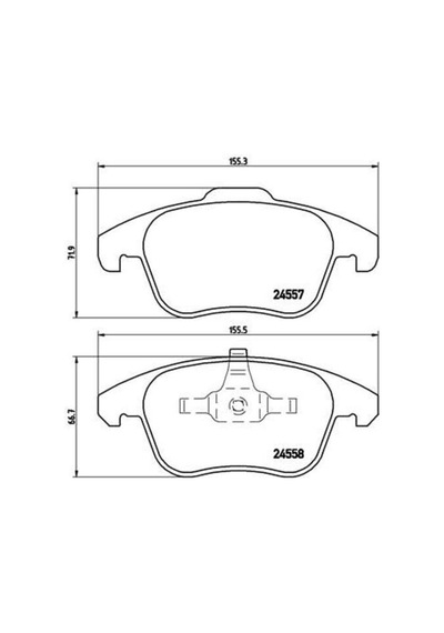 Brembo P61086 Ön Fren Balatası Corsa F E 19 Mokka E 20 208 19 2008 19 C4 20 Ds3 18 9810550980 Diğer