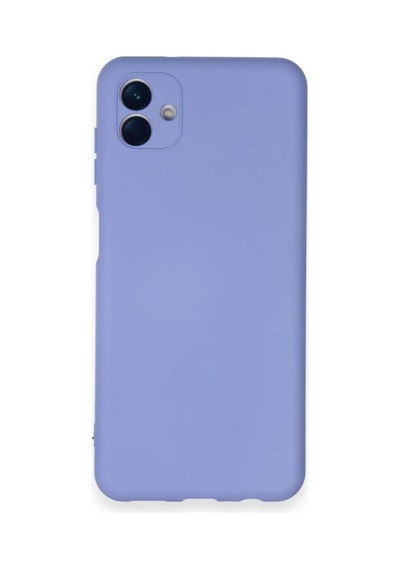 Samsung Uyumlu Galaxy A04 Uyumlu Kılıf Nano İçi Kadife Silikon - Lila