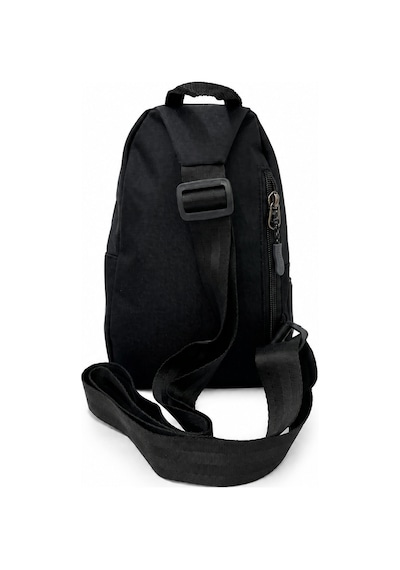 Sanmorris Unisex Küçük Boy Çok Gözlü Çapraz Askılı Body Bag Siyah-gri