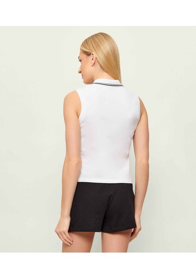 Guess V6gp03k2958 Sarah Kadın Polo Tişört Beyaz