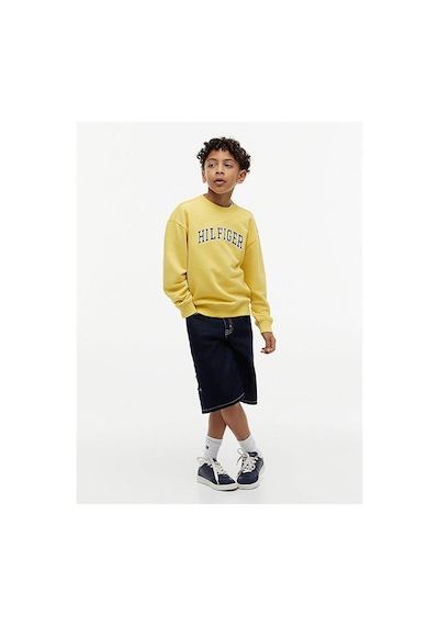 Tommy Hilfiger Erkek Çocuk Sweat Kb0kb10404 Sarı