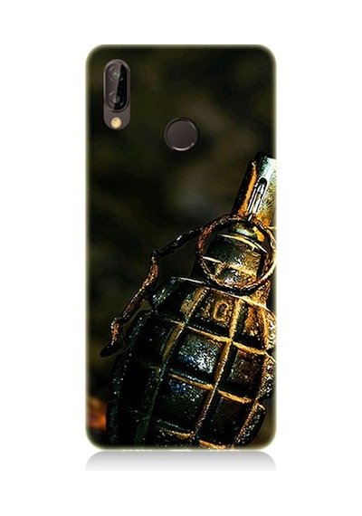 Huawei P20 Lite Uyumlu El Bombası Desenli Silikon Kılıf