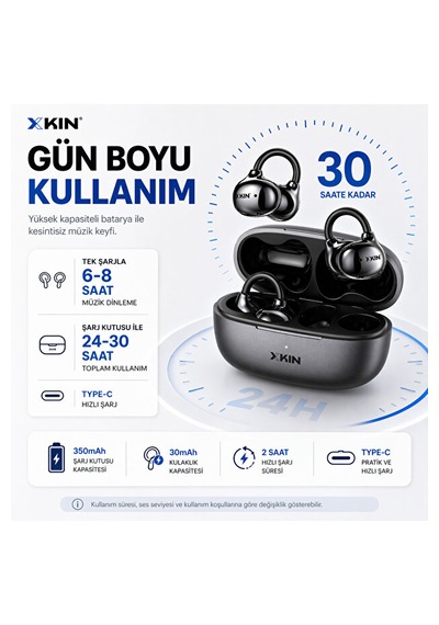 Kın-tws84 Open-ear True Wireless Bluetooth Kulaklık