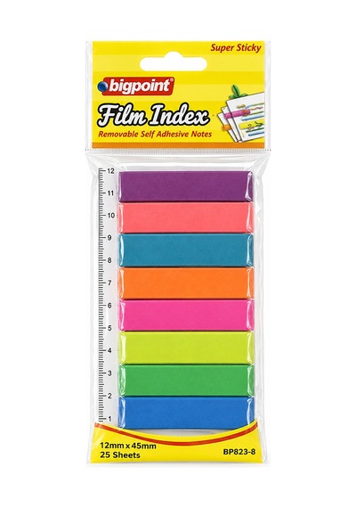 Bigpoint Yapışkanlı Film Index 8 Renk X 20 Adet