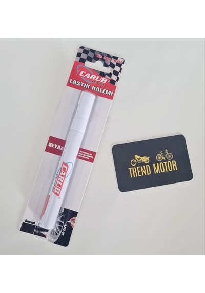 Lastik Yazı Kalemi Pvc Boya Beyaz - Motosiklet Bisiklet Araba