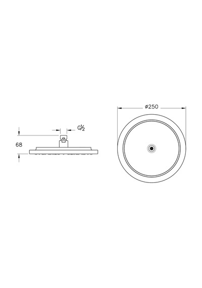VitrA Origin Classic Duş Başlığı Krom A45794