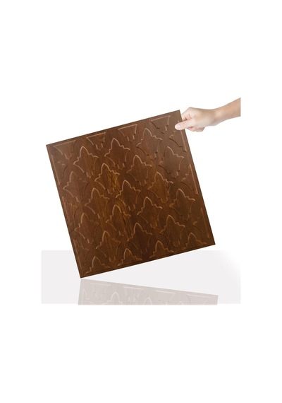 3 Boyutlu Duvar Paneli Kabartmalı Salon Desenli Pvc 41x41 Cm/ 6 Adet /1 M²