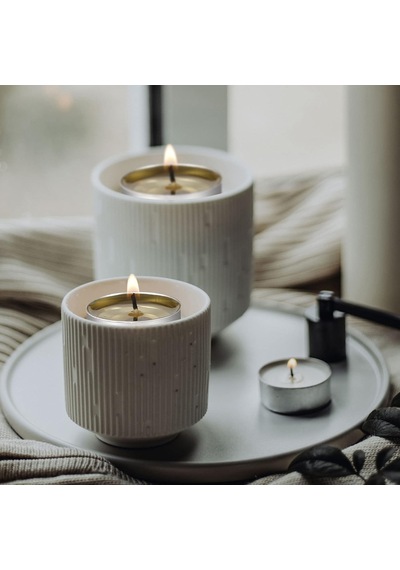 Kokusuz Tealight Mumlar - 100'lü Paket Tealight Mumlar - 4+ Saat Yanma Süresi - Avuç Mumu, Temiz Yanan Beyaz Adak Dum Çok Renkli