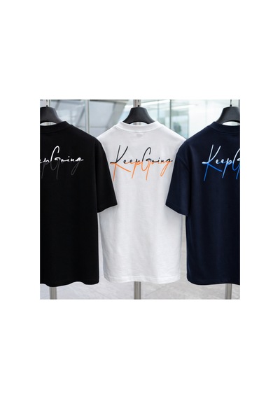 Wild Wood Garment Wild Wood "keep Going" Grafik Baskılı Premium Oversize T-shirt Lacivert