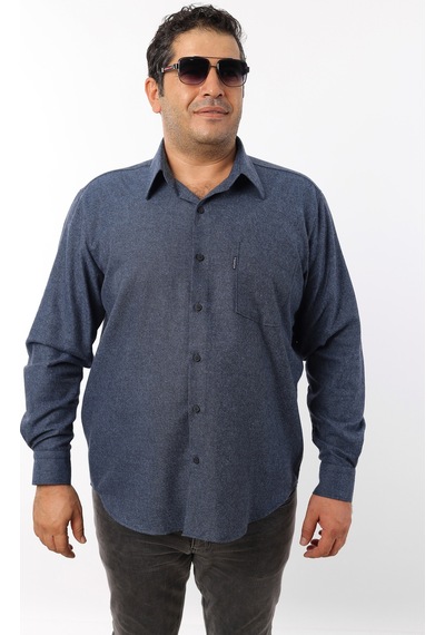 Tousus Büyük Beden Lacivert-indigo Yünlü Flanel Erkek Gömlek Btl-7102-tss Lacivert-indigo Tousus Büyük Beden Lacivert-indigo Yünlü Flanel Erkek Gömlek Btl-7102-tss Lacivert-indigo