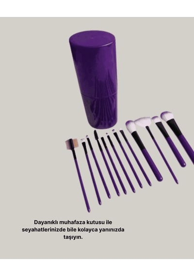12 Li Makyaj Fırça Seti Fondöten Allık Far Karıştırma İçin Tam Uyumlu 62260515