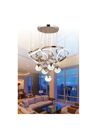 Modern Led Avize 3 Renk Işık Beyaz - Sarı - Günışığı
