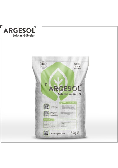%100 Doğal Solucan Gübresi 5 KG Argesol Tarım %100 Doğal Solucan Gübresi 5 KG Argesol Tarım