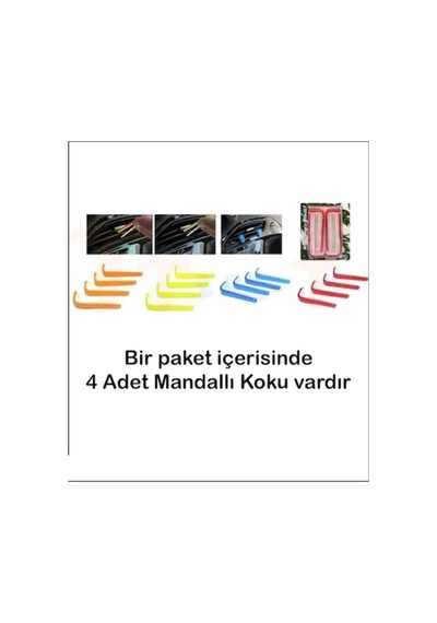 Meys Araç İçi Klima Kokusu Klipsli 4'lü Magnolia Manolya Aromalı