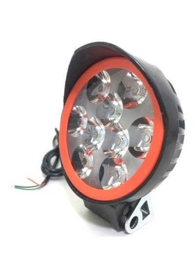 Motosiklet Sis Farı 9 Ledli Beyaz Çakarlı 12v 1 Adet