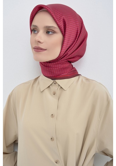 Armine Saf İpek Sura Eşarp-2026 İlkbahar-yaz- 952800d Kırmızı-pembe