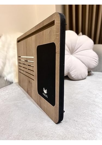 Foldaway Telefon Ve Tablet Bölmeli Katlanır Ayaklı Laptop Sehpası Notebook Bilgisayar Çalışma Masası