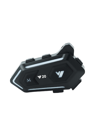 Gp Katjmer Y20 Bluetooth 5.3 Rgb Işıklı Ipx6 Motosiklet Kask Kulaklığı Intercom