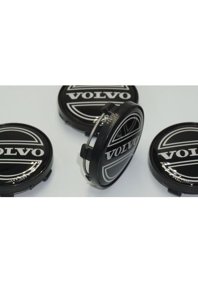 Dk Tuning Volvo Jant Göbeği Kapak Seti 60mm Siyah Renk