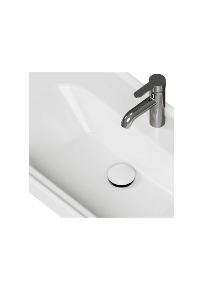 Aqua Bagno Pop-up Sifon, Beyaz Seramik Başlıklı ,taşma Deliksiz, 1 -1/4 Beyaz