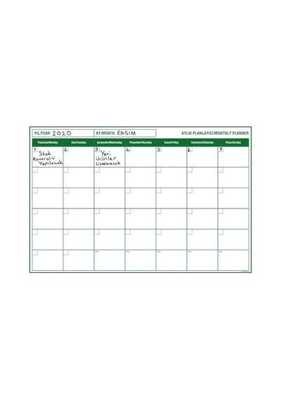 Planlayıcı Akıllı Kağıt Planner Sticker 2021 Kağıt Tahta Yazı Tah (527105143)
