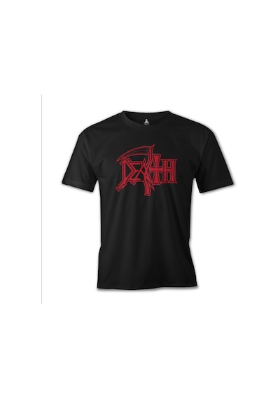 Death - Logo 3 Siyah Erkek Tshirt