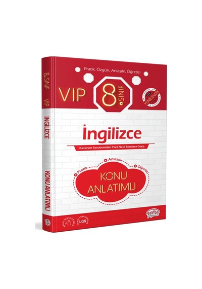 8.Sınıf VIP İngilizce Konu Anlatımlı -  Editör