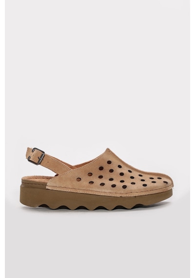 Fast Step Hakiki Deri Kadın Klasik Sandalet 972za3502 Camel