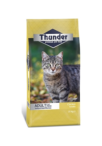 Thunder Tavuklu Yetişkin Kedi Maması 15 KG