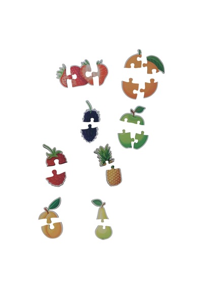 Meyveler Fruits / 17 Adet Puzzle Yapboz Puzzle / 42 Parça