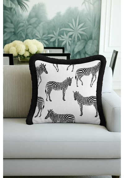 Vahşi Doğa Zebra Lüx Saçaklı Yastık Kılıfı-afrika Siyah Beyaz Modern Püsküllü Kırlent Kılıfı Adaçayı Zeytin Yeşili Vahşi Doğa Zebra Lüx Saçaklı Yastık Kılıfı-afrika Siyah Beyaz Modern Püsküllü Kırlent Kılıfı Adaçayı Zeytin Yeşili