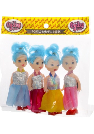 Poşette 4'lü Mini Bebek Seti