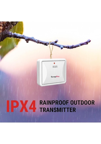 Tr Thermopro Tx-2b 915mhz Ek Nem Sensörü Uydurma Dış Mekan Su Geçirmez Verici, İç Mekan Dış Mekan Termometresi