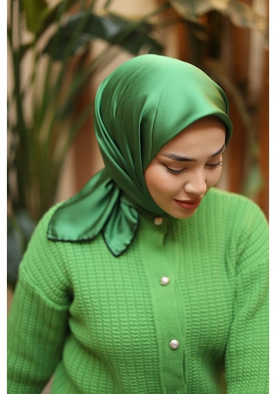 Silk Home Düz Micro Saten Eşarp 28013-14 Siyah