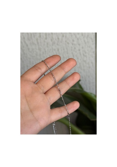 Çelik Silver İnce Minik Sıra Topçuklu Tiny Varvara Zincir Kolye -kararma Yapmaz- Gümüş