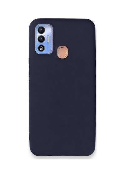 Newface - 599 - Tecno Spark 7t Kılıf First Silikon - Csmo-tex - - Lacivert