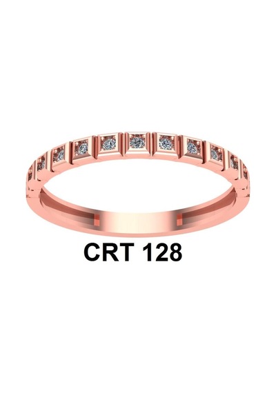 Çgk Çiğdem Gürel Kuyumculuk Taşlı Yarımtur Tarzı Altın Yüzük Rose