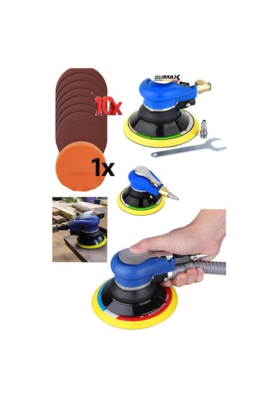 Stilmax Bl150ho Devirli Havalı Orbital Yüzey Pasta Cila Zımpara Makinesi