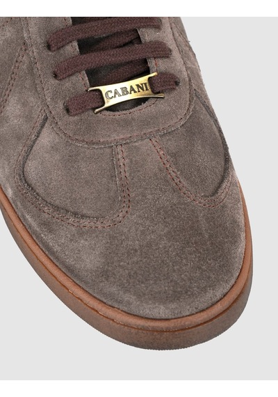 Cabani Hakiki Dana Deri Kahve Süet Erkek Sneaker Ayakkabı Kahverengi