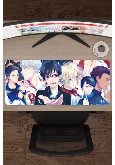Yuri On Ice Anime V4 - 70x30 Xl Gaming Kauçuk Kaymaz Taban Mouse Pad Fare Altlığı