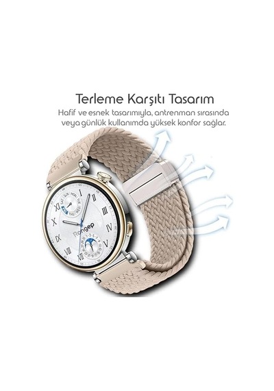Örgü Loop 18mm Kumaş Kordon İle Uyumlu Gt5 41mm/gt5 Pro 42mm/gt4 41mm İçin Manyetik Tokalı Terlemeye Karşı Nefes Alabilen Bileğe Göre Ayarlanabilen Elastik Kayış Örgü Loop 18mm Kumaş Kordon İle Uyumlu Gt5 41mm/gt5 Pro 42mm/gt4 41mm İçin Manyetik Tokalı Terlemeye Karşı Nefes Alabilen Bileğe Göre Ayarlanabilen Elastik Kayış