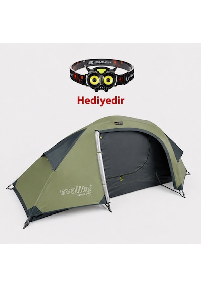 Evolite Summit Pro Çadır Sun Fresh Upf80 Baykuş Kafa Lambası Hediyeli Yeşil